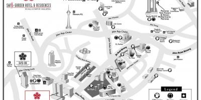 쿠알라룸푸르 골든 트라이앵글 지도