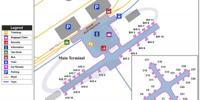 쿠알라룸푸르 국제 공항 터미널 지도