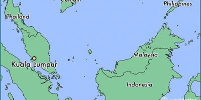 지도의 쿠알라룸푸르에 위치