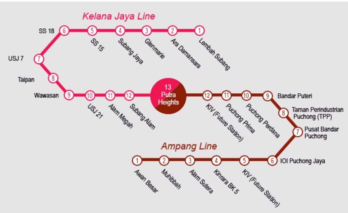 kl 센트럴 lrt 지도