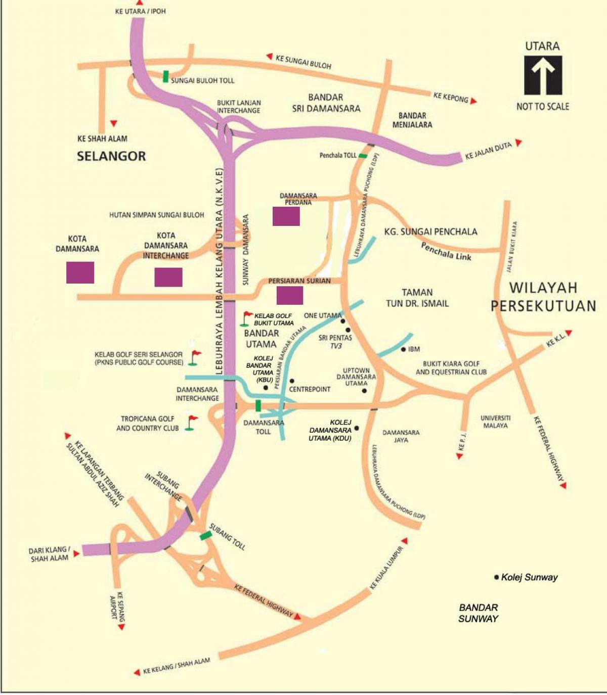 damansara 맵 쿠알라룸푸르