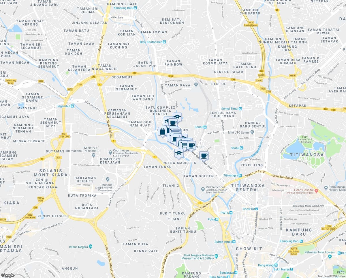 지도 jalan ipoh 쿠알라룸푸르
