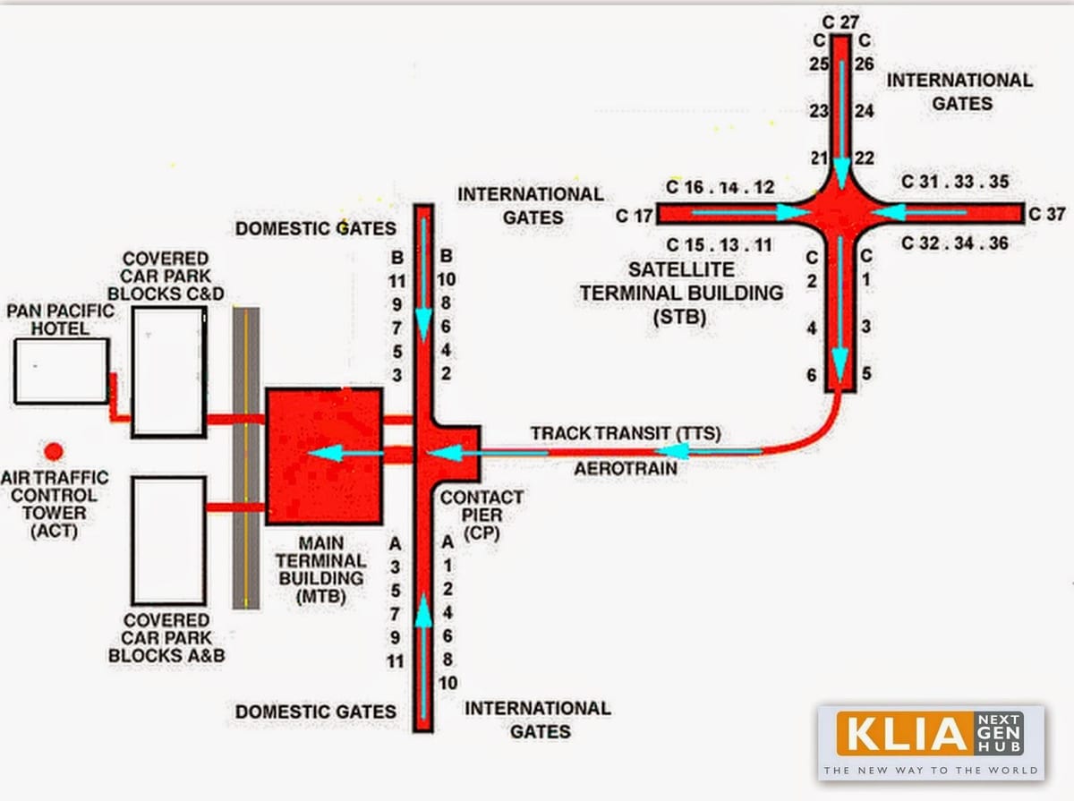 klia 레이아웃 지도