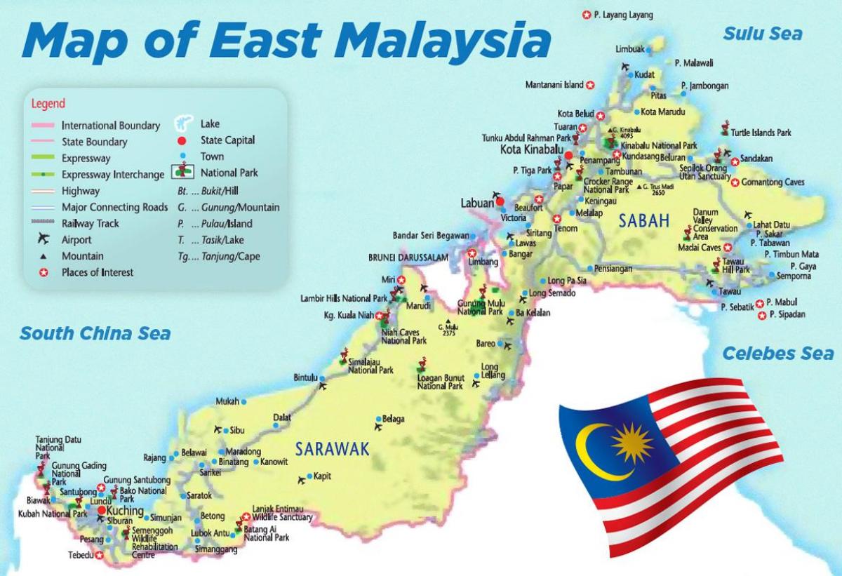 공항에서 말레이시아 맵