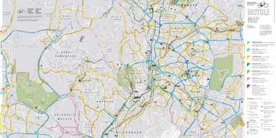지도 순환의 쿠알라룸푸르 자전거