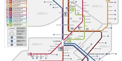 Rapidkl 경전철 노선도