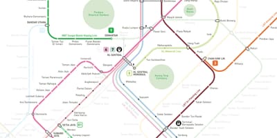 쿠알라룸푸르 mrt 지도 2016