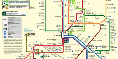 쿠알라룸푸르 mrt 지도