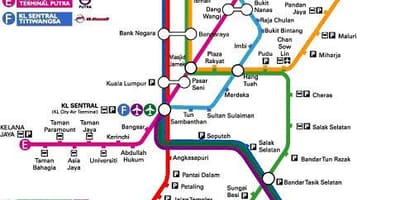 Klia ekspres 지도