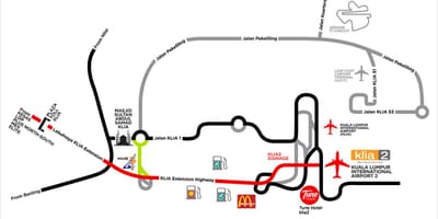 Klia1 과 2 개 지도