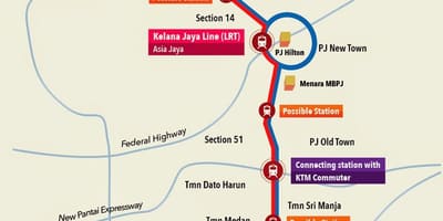 Kelana jaya lrt station 지도