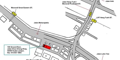 Hang tuah monorail station 지도
